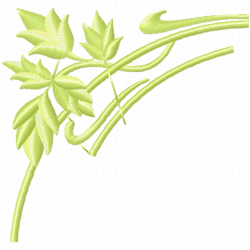 Flowers And Tree Embroidery Design 1